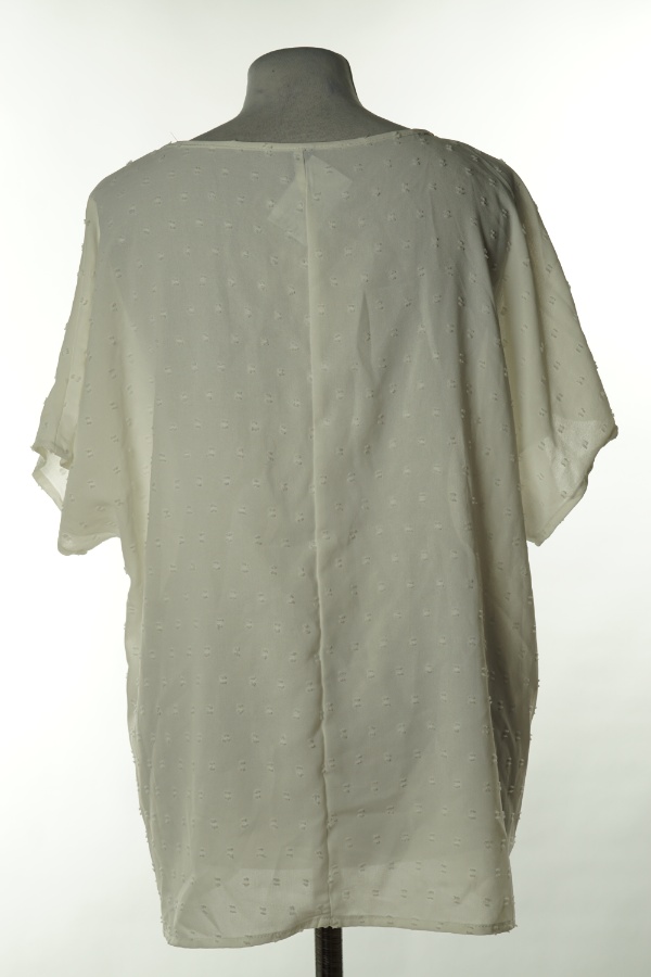 Bluzka biała w kropki - SHEIN zdjęcie 2