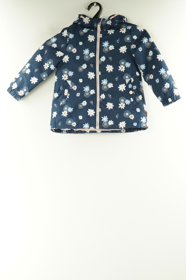 Kurtka granatowa w kwiatki, C&A - C&A zdjęcie 1