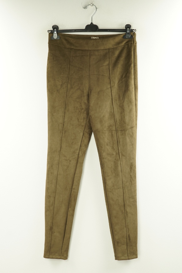 Spodnie brązowe zamszowe - M&CO zdjęcie 1