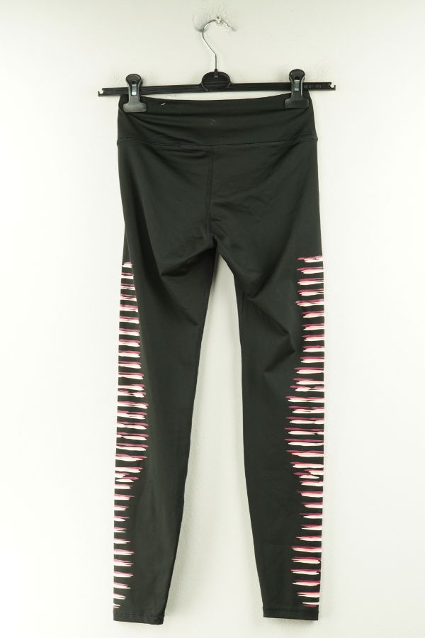 Legginsy czarne z paskami po bokach - H&M zdjęcie 2