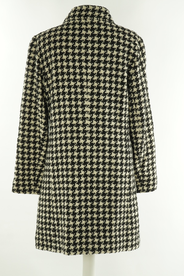 Płaszcz biało-czarny w pepitkę(36%WEŁNY) - MARKS & SPENCER zdjęcie 2