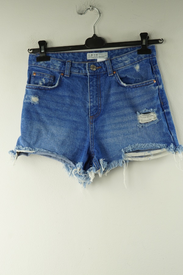 Spodenki jeansowe jasnoniebieskie z przetarciami, PRIMARK - PRIMARK zdjęcie 1
