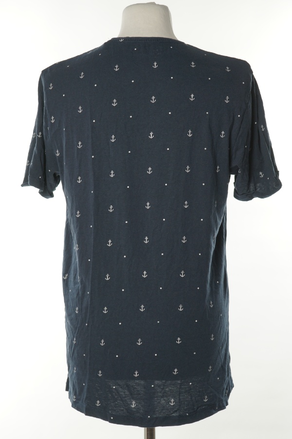 Koszulka granatowa w kotwice - BRAK METKI Z NAZWĄ PRODUCENTA zdjęcie 2