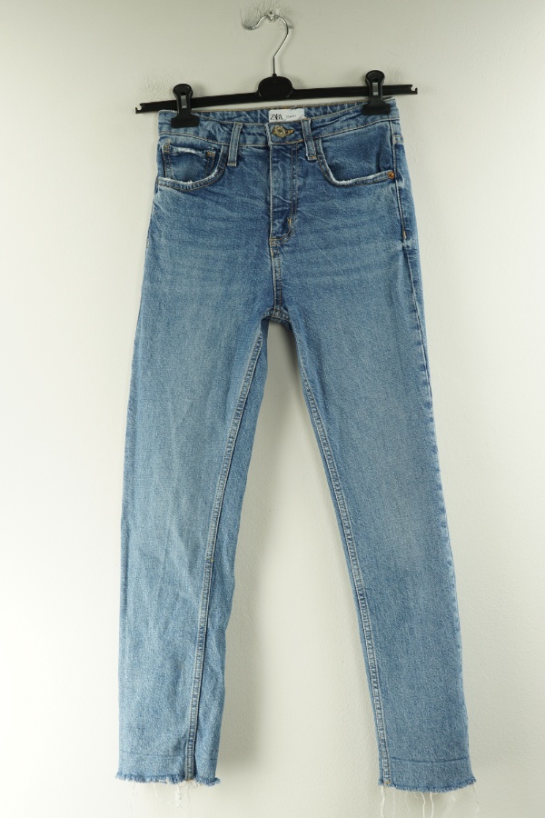 Spodnie niebieskie jeansowe, ZARA - ZARA zdjęcie 1