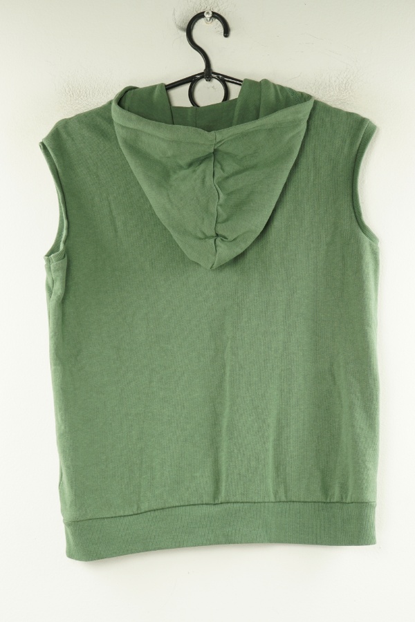 Bluzo-kamizelka zielona z kapturem - LAGER 157 zdjęcie 2