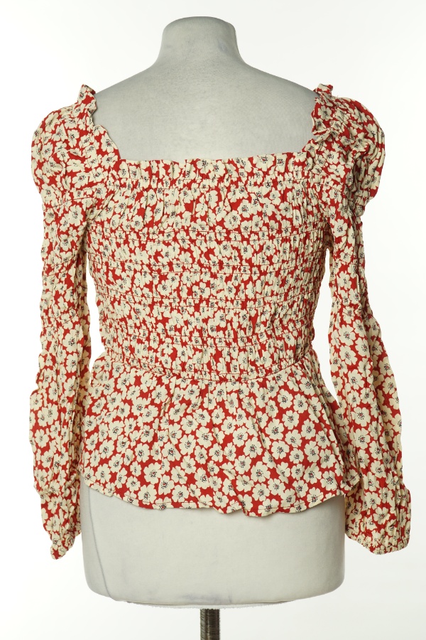 Bluzka czerwono kremowa w kwiat - RIVER ISLAND zdjęcie 2