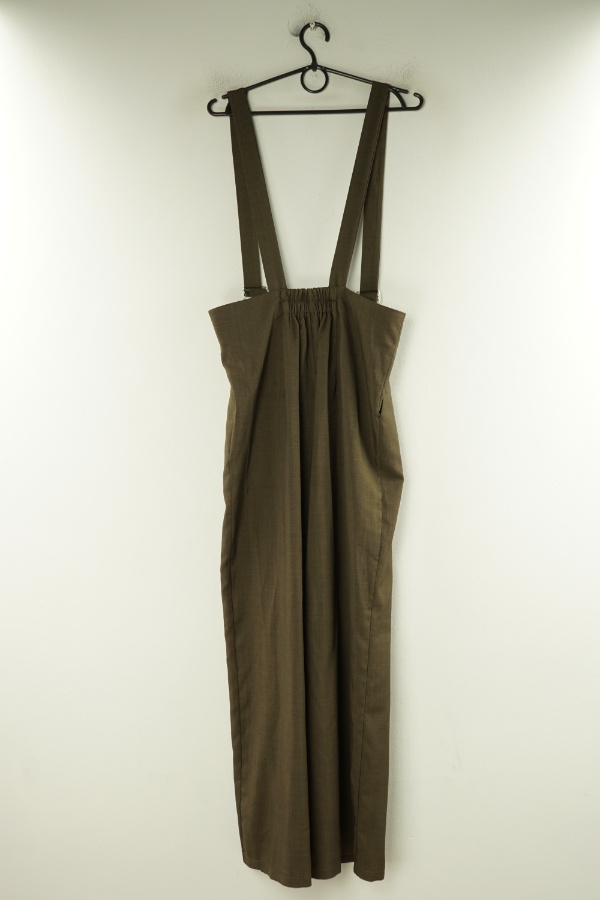 Spodnie ogrodniczki brązowe - BRAK METKI Z NAZWĄ PRODUCENTA zdjęcie 2