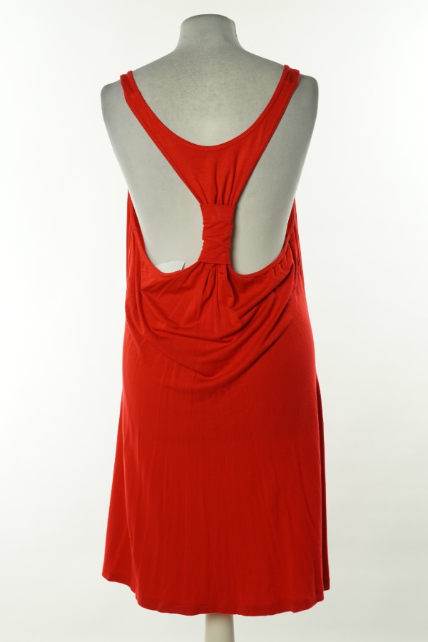 Sukienka czerwona na ramiączkach - BRAK METKI Z NAZWĄ PRODUCENTA zdjęcie 2