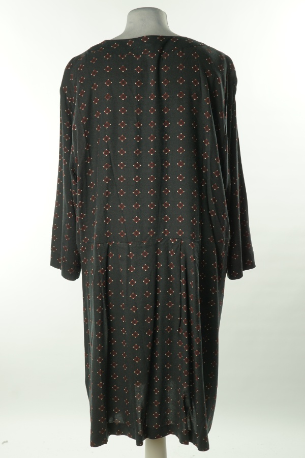 Sukienka ciemnoszara we wzory, H&M - H&M zdjęcie 2