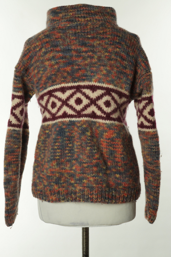Kardigan kolorowy na suwak - BRAK METKI Z NAZWĄ PRODUCENTA zdjęcie 2