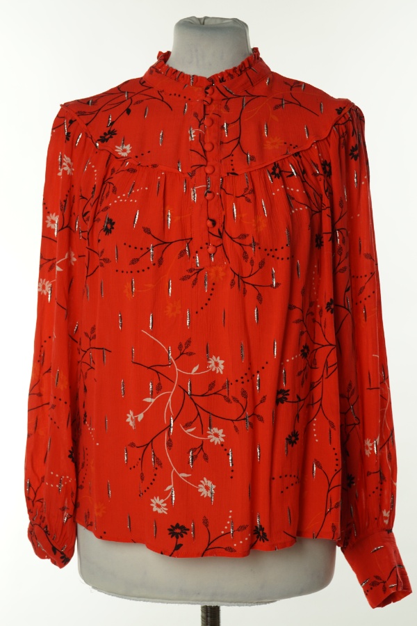 Bluzka czerwona w kwiaty i kropki - MONSOON zdjęcie 1
