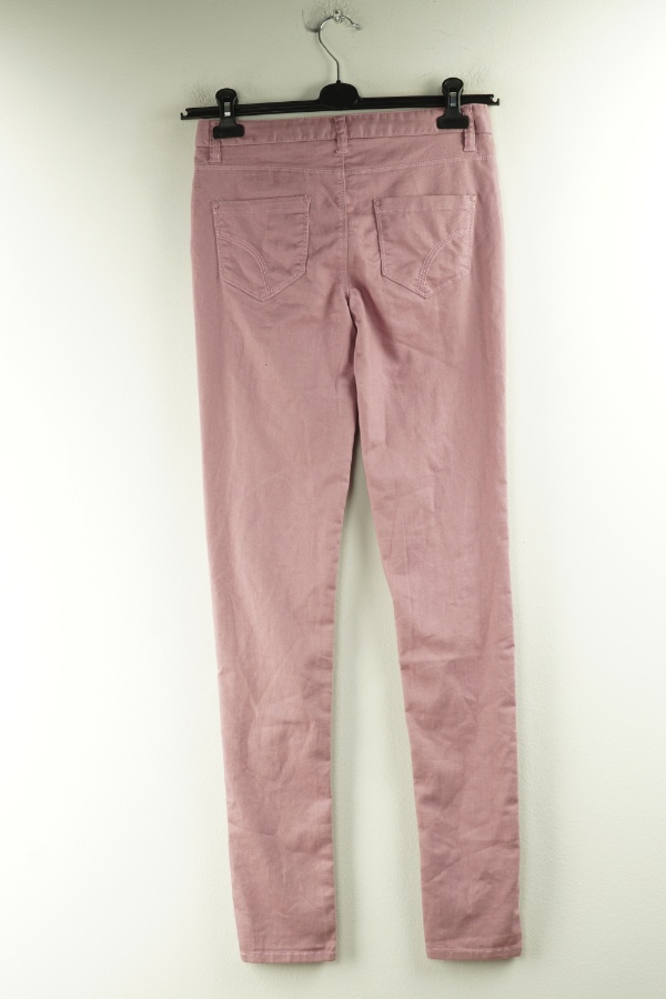 Spodnie jeansowe różowe , SUPER SKINNY - DENIM CO zdjęcie 2