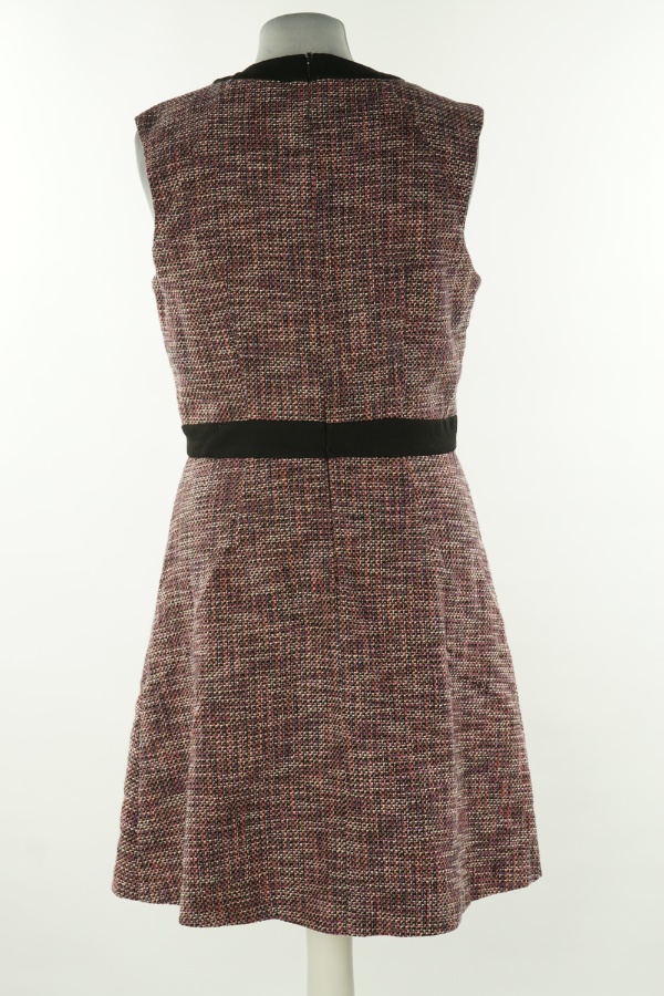 Sukienka kolorowa z czarnymi wstawkami - WAREHOUSE zdjęcie 2