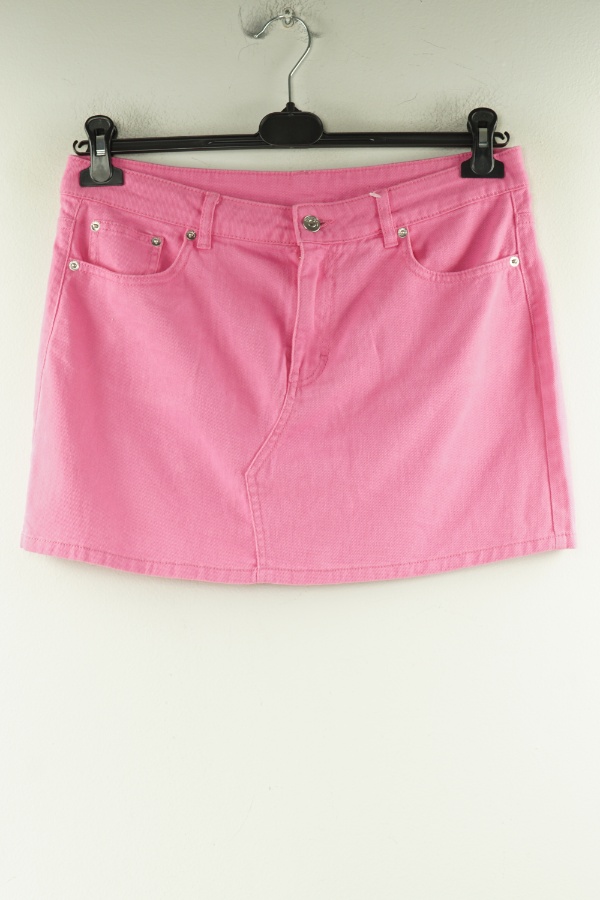 Spódnica różowa jeansowa - H&M zdjęcie 1