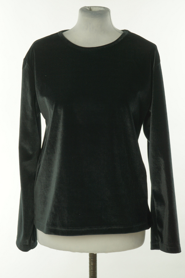 Bluza czarna welurowa - VICKY'S zdjęcie 1