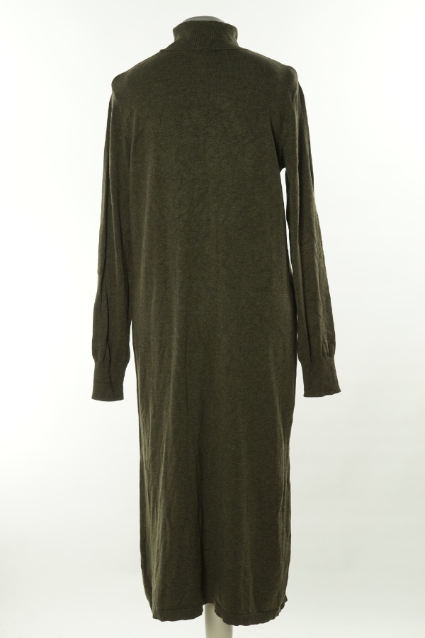 Sukienka brązowa sweterkowa golf - H&M zdjęcie 2