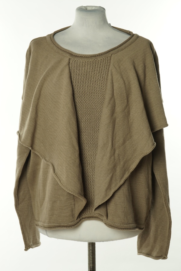 Sweter jasnobrązowy - BRAK METKI Z NAZWĄ PRODUCENTA zdjęcie 1