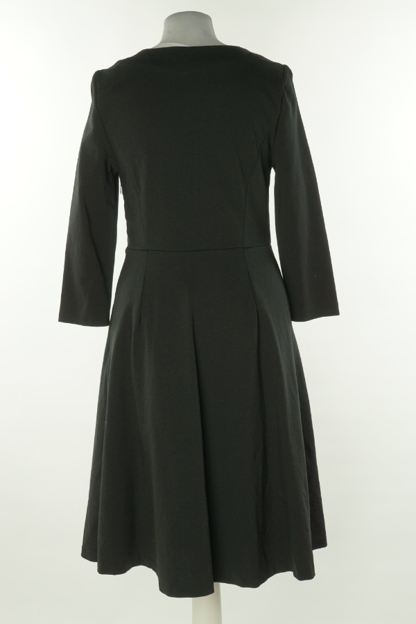 Sukienka czarna gładka rozkloszowana - BODEN zdjęcie 2