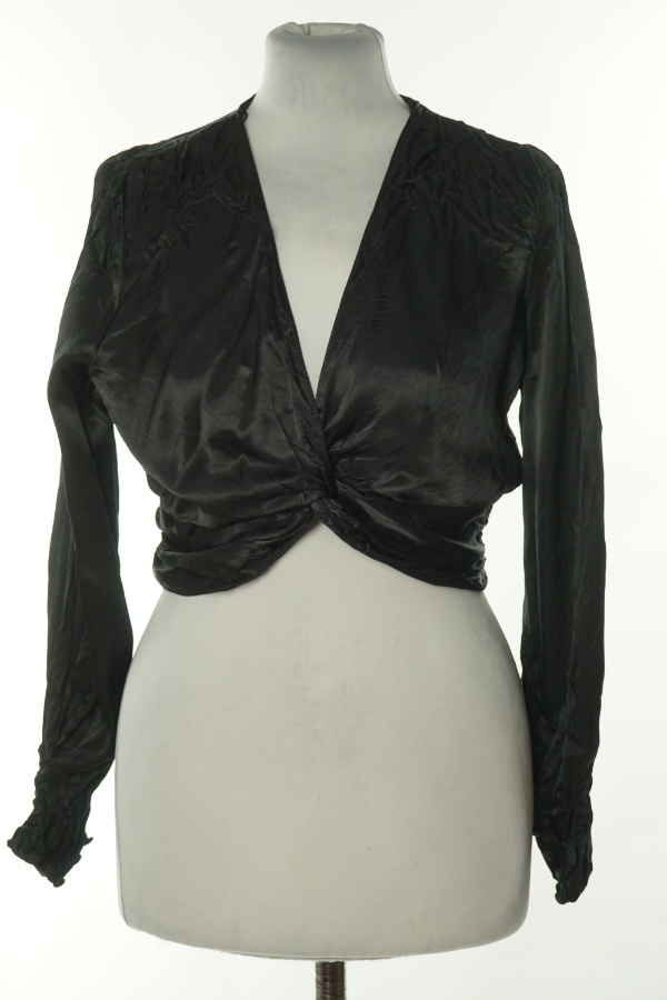 Top czarny a'la satynowy, ZARA - ZARA zdjęcie 1