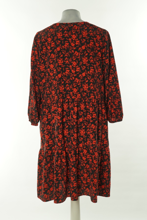 Sukienka czarna w czerwone kwiatki, PRIMARK - PRIMARK zdjęcie 2