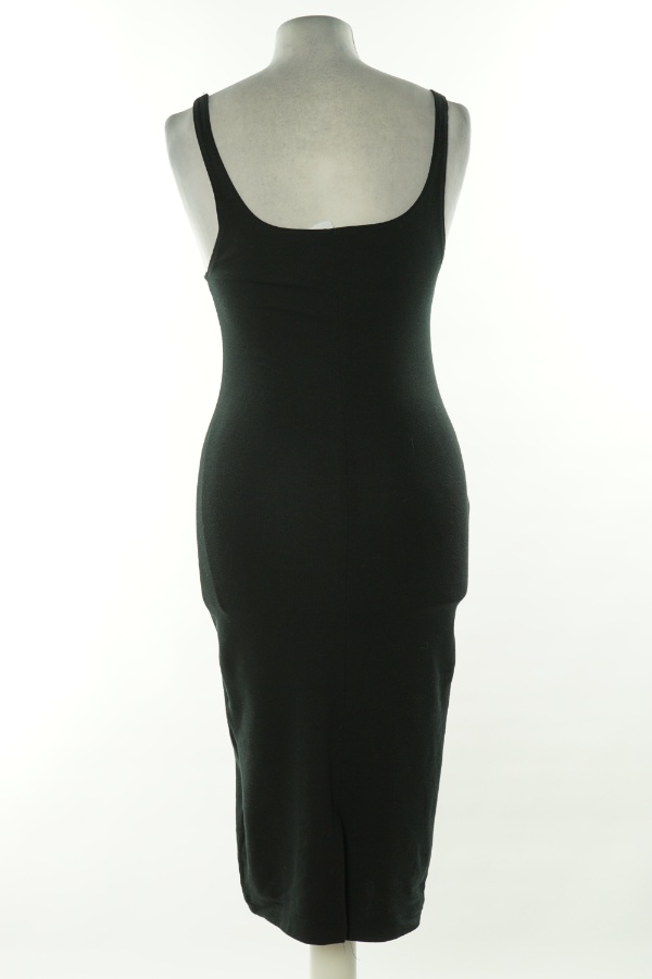 Sukienka czarna gładka, ZARA - ZARA zdjęcie 2