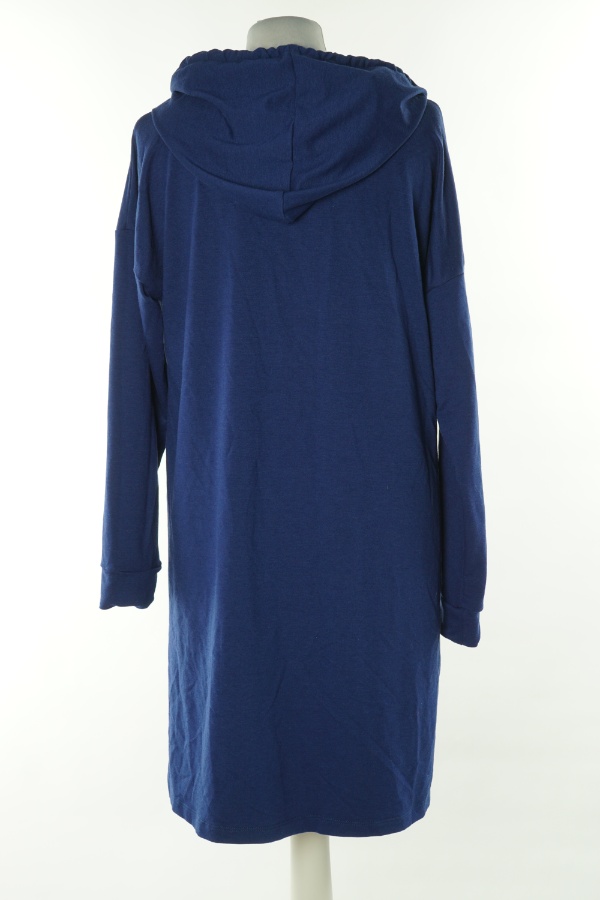 Sukienka granatowa z kapturem - HUF&DEE zdjęcie 2