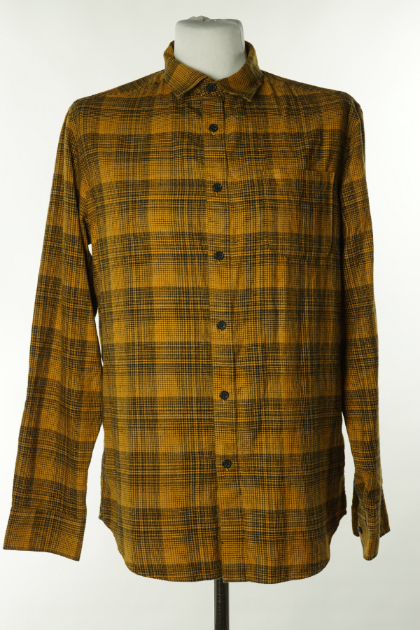 Koszula żółta w kratę - TU zdjęcie 1