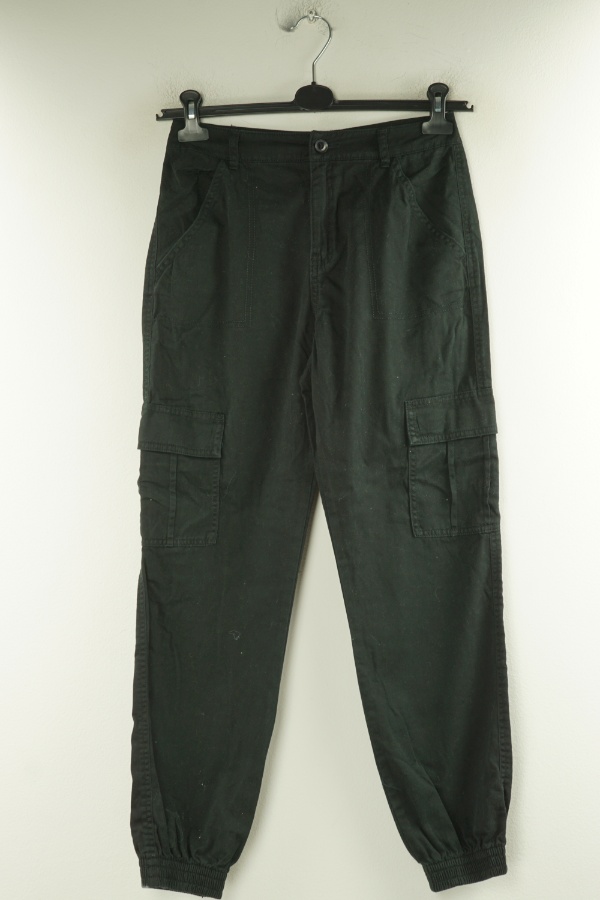 Spodnie czarne jeansowe z kieszeniami - F&F zdjęcie 1