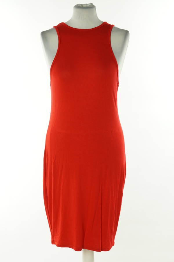 Sukienka czerwona gładka na ramiączkach - I SAW IT FIRST zdjęcie 1
