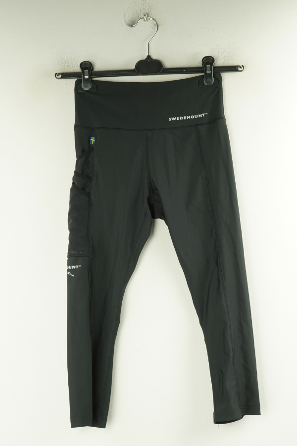 Legginsy za kolano czarne - SWEDEMOUNT zdjęcie 1