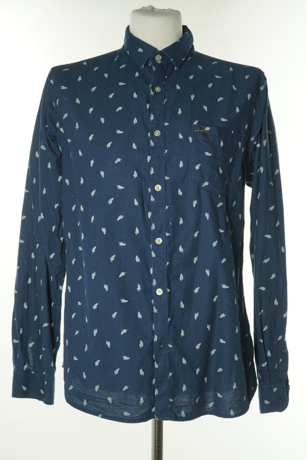 Koszula granatowa w listki - FALMER HERITAGE zdjęcie 1