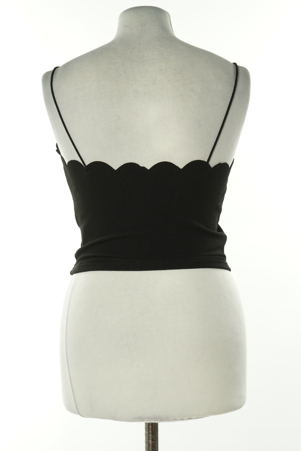 Top czarny na ramiączkach - SHEIN zdjęcie 2