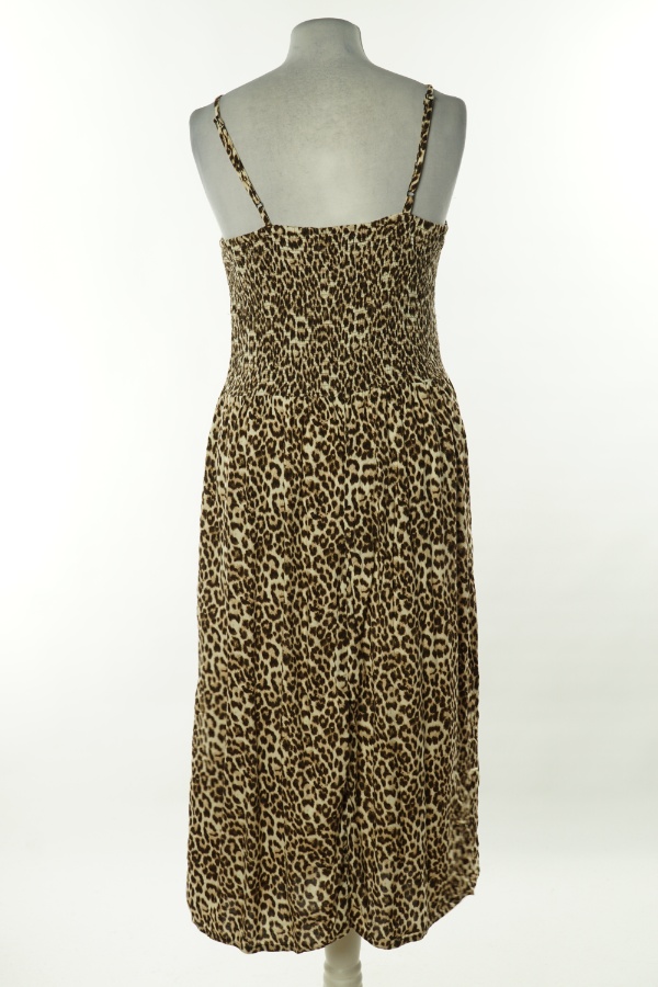 Sukienka beżowa w cętki na ramiączkach - F&F zdjęcie 2