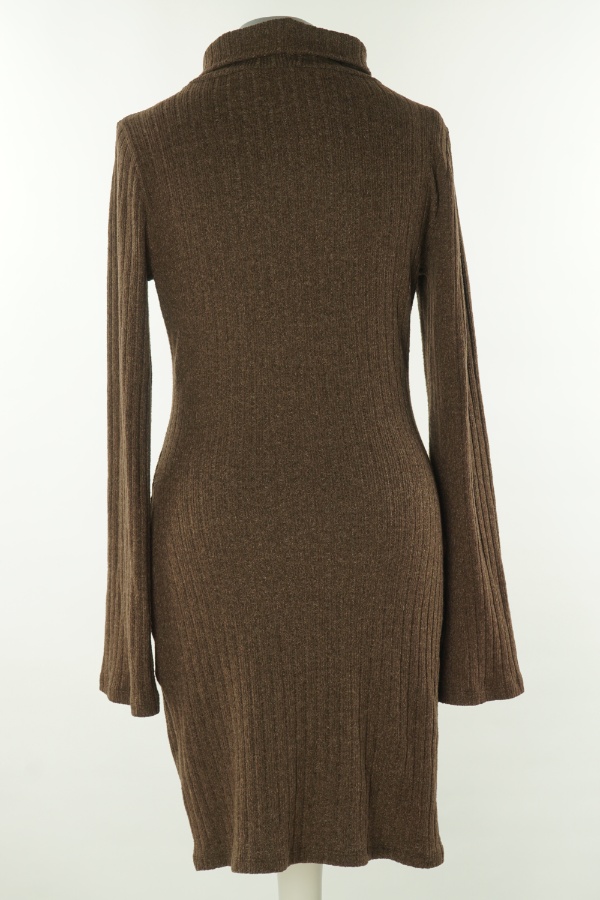 Sukienka brązowa sweterkowa - GINA TRICOT zdjęcie 2