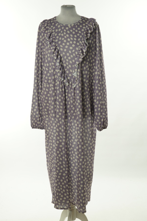 Sukienka fioletowa w białe kropki, ZARA - ZARA zdjęcie 1