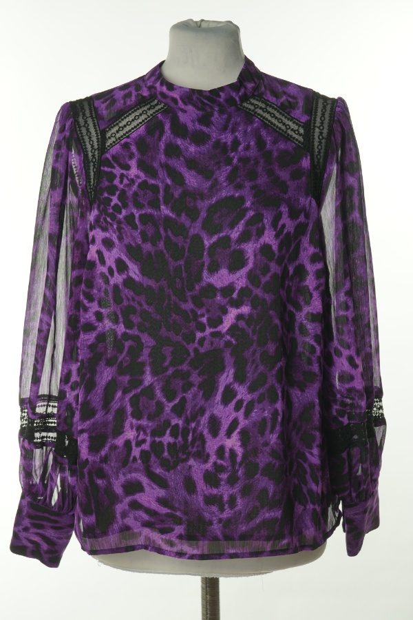 Bluzka fioletowa w cętki - LOVE&ROSES zdjęcie 1