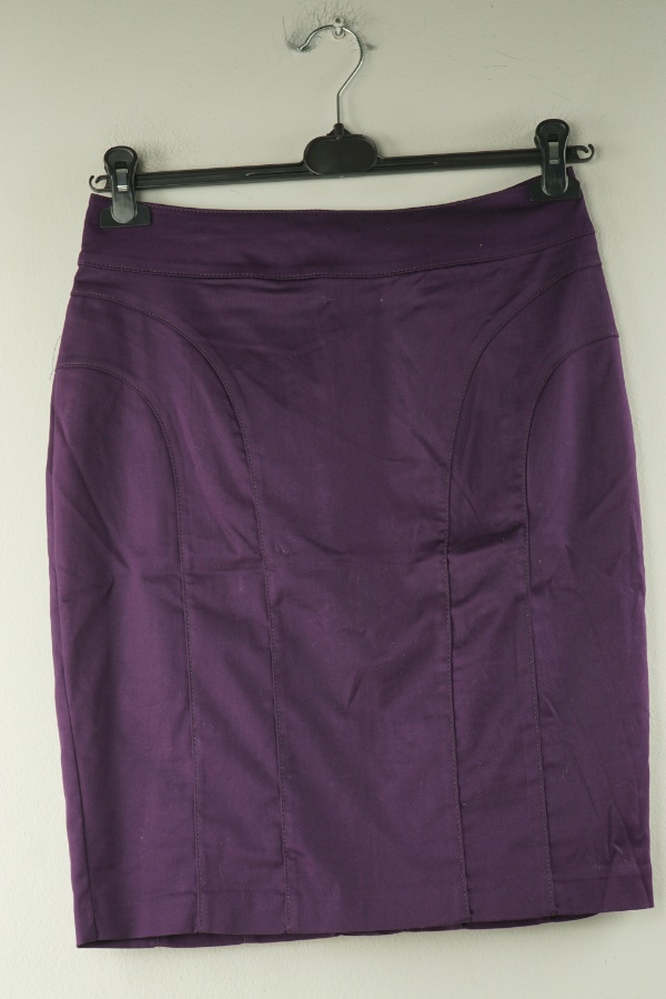 Spódnica śliwkowa materiałowa - H&M zdjęcie 1