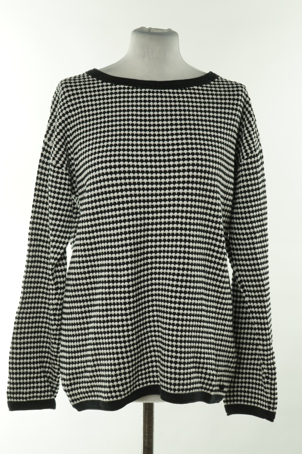 Sweter czarno-biały - TOM TAILOR zdjęcie 1