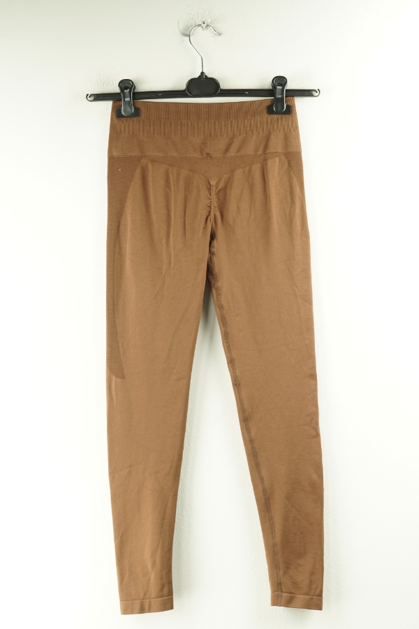 Legginsy brązowe - BRAK METKI Z NAZWĄ PRODUCENTA zdjęcie 2