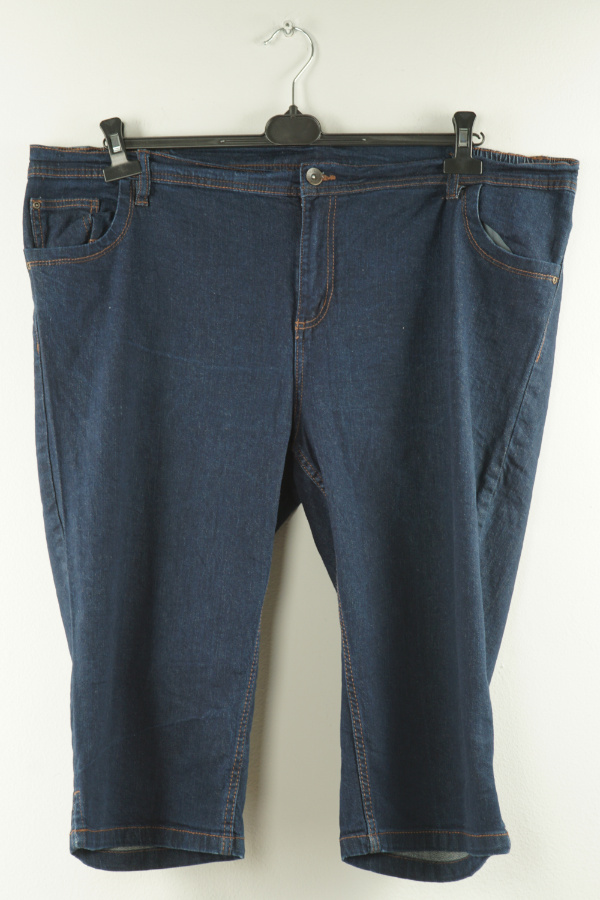 Spodnie granatowe 3/4 jeans - UP2FASHION zdjęcie 1