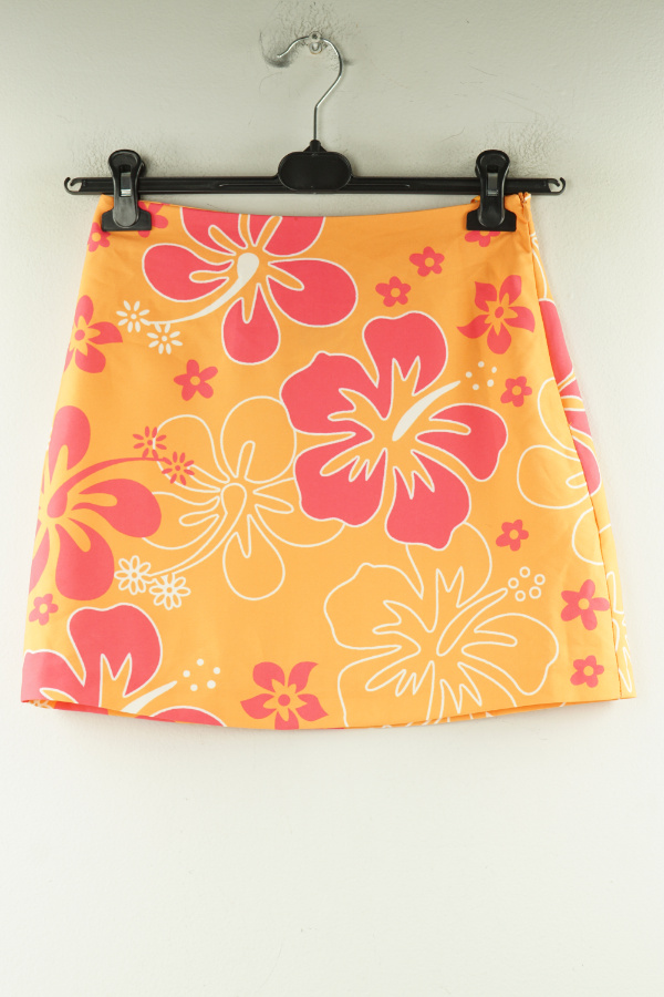Spódnica pomarańczowa w kwiaty - PRIMARK zdjęcie 1