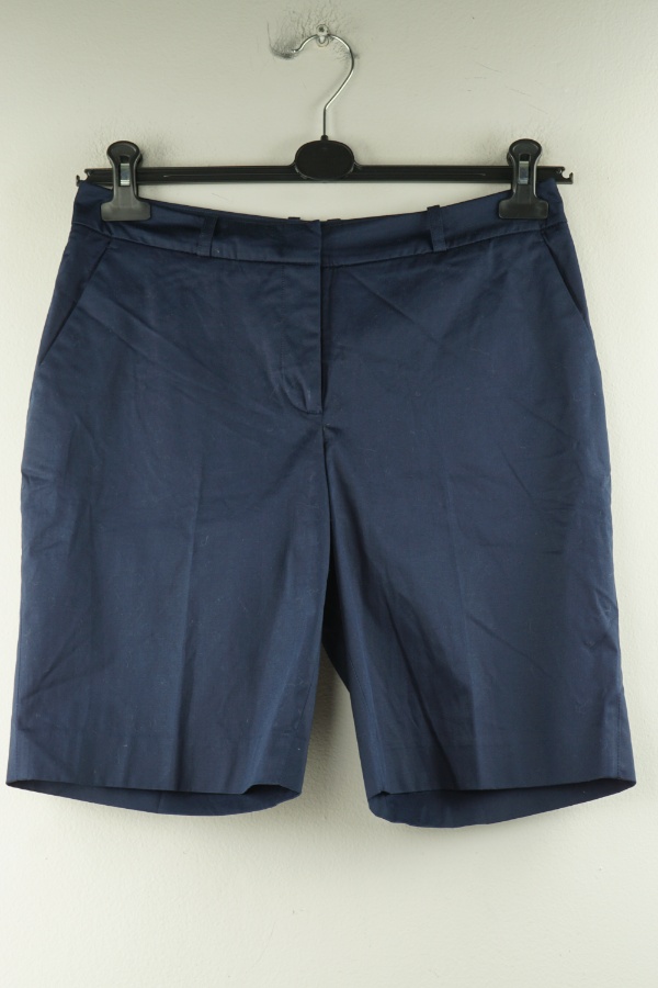 Krótkie spodenki granatowe materiałowe, H&M - H&M zdjęcie 1