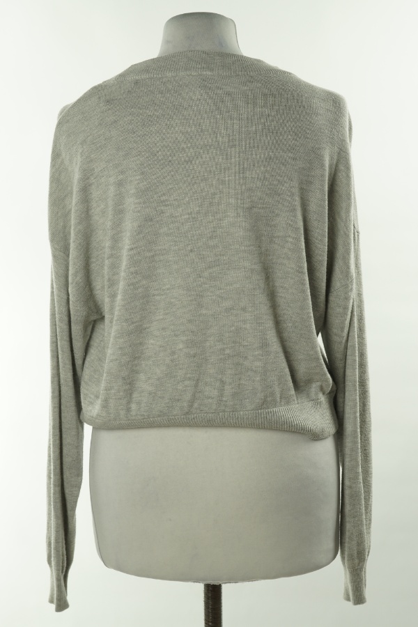 Sweter jasnoszary cienki, H&M - H&M zdjęcie 2