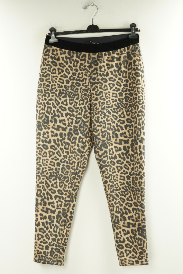 Spodnie brzowe w cętki, ZARA - ZARA zdjęcie 1