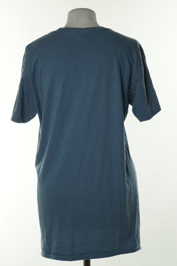 Koszulka niebieska z białym napisem - BOOHOO zdjęcie 2