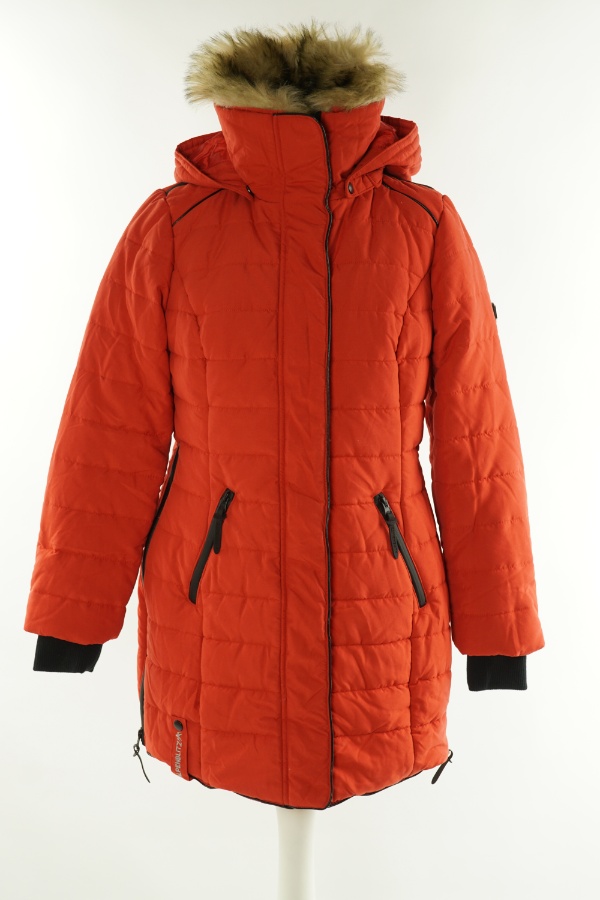 Płaszcz koralowy pikowany - ALPENBLITZ zdjęcie 1