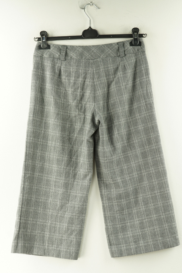 Spodnie materiałowe szare w kratkę 3/4 - DOROTHY PERKINS zdjęcie 2