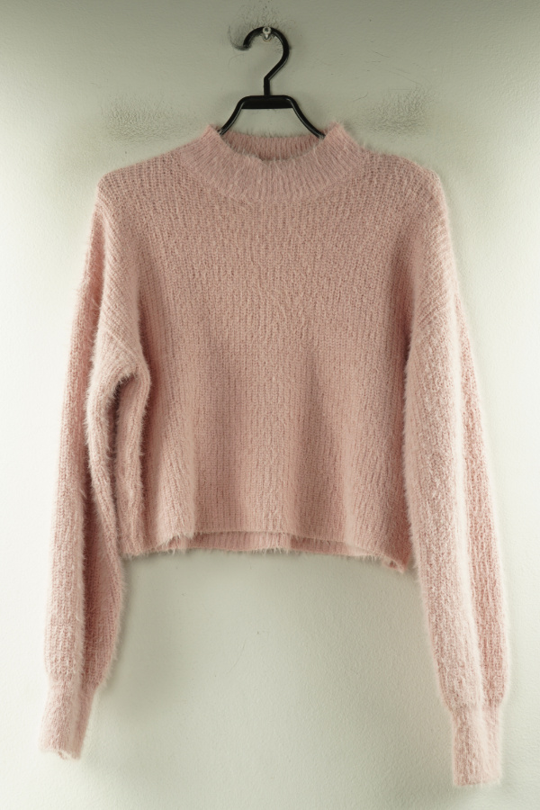 Sweter różowy włochaty - NEW LOOK zdjęcie 1