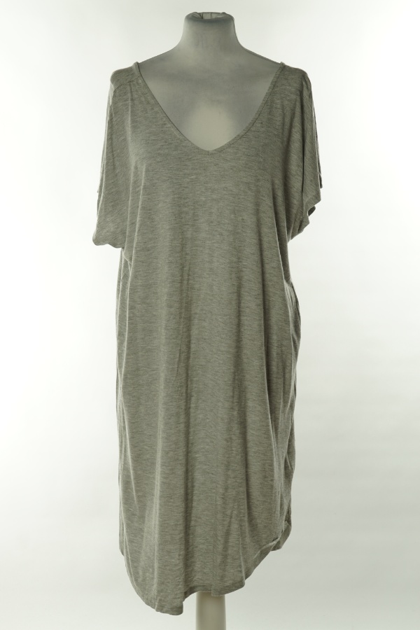 Sukienka szara gładka - GINATRICOT zdjęcie 1