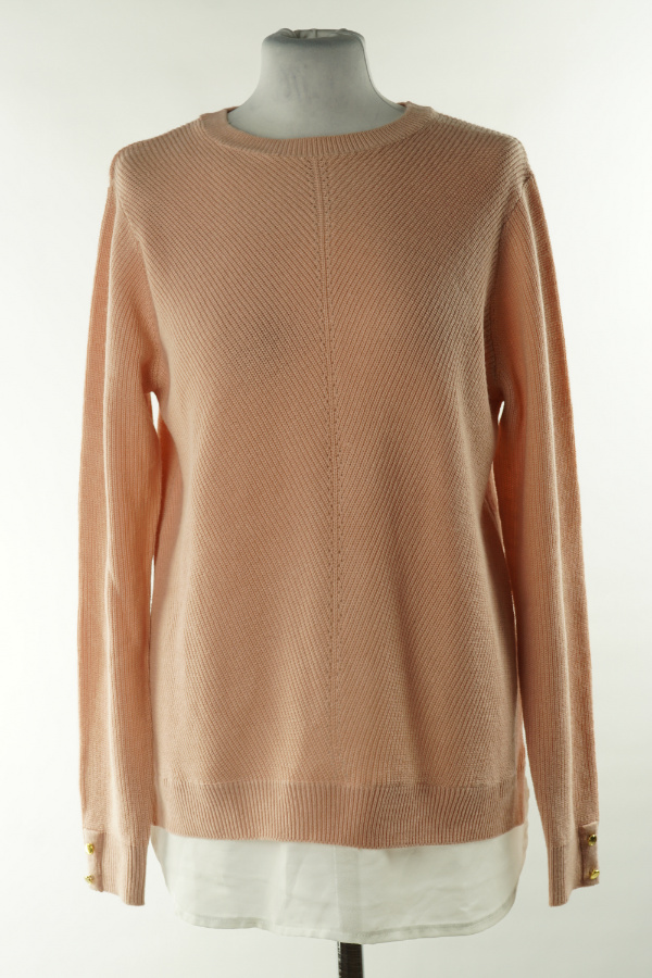 Sweter morelowy z bluzkową wstawką - DOROTHY PERKINS zdjęcie 1